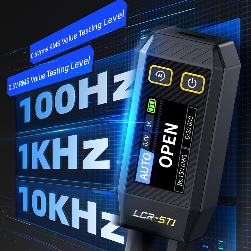 LCR Meter Tester Smart Bridge Tweezer Kit LCR Digital Bridge