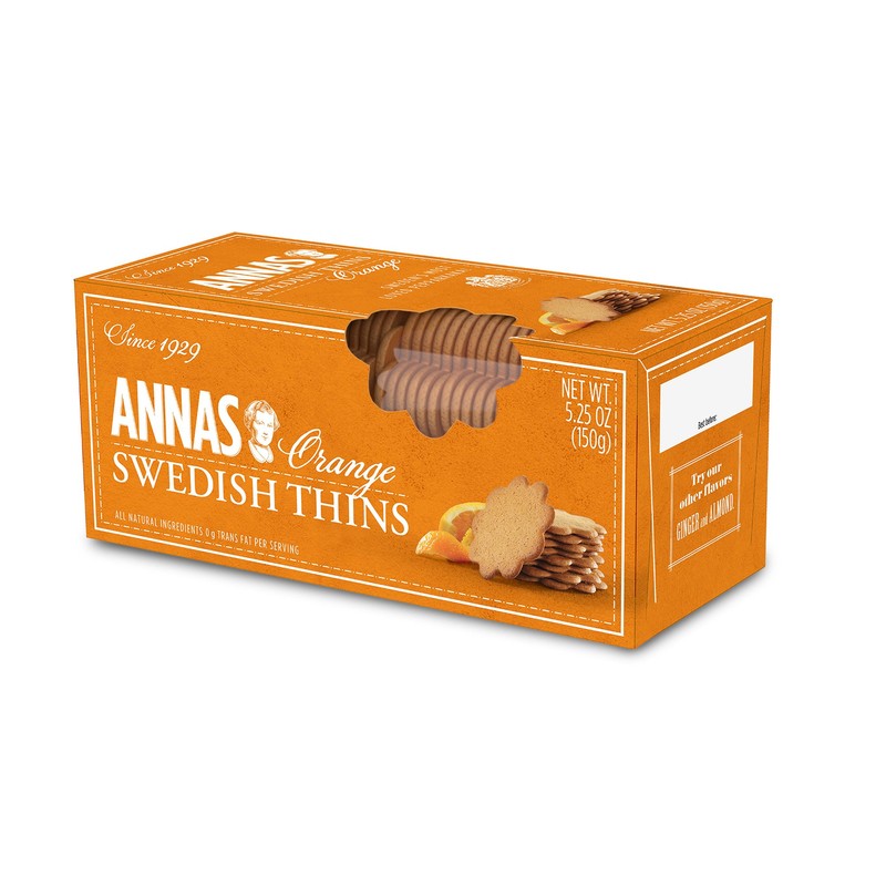 Anna's Ginger Thins Swedish Variety Pack Original, Orange, and Almond