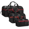 HAUTMEC 3PCS Large Tool Bag Set, Heavy-Duty Wide Mouth Tool