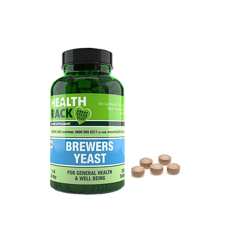 Brewers Yeast 500mg 180 Vegan Tablets, Natural Source of B-Vitamins,