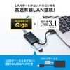 Sanwa Supply USB-C VLAN3BK USB 3.1 to LAN Adapter with