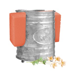 Autumn Alley Farmhouse Sponge Holder - Galvanized Metal Rustic Kitchen Accessory with Scrub Label, Charm Country Kitchen Counter