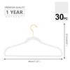 MIZGI Premium Velvet Hangers Pack 30 Pcs Heavyduty - Non