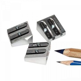 Kum 2-hole Pencil Sharpener Magnesium Alloy Wedge Profile