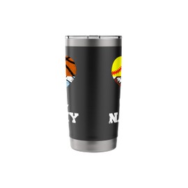 Ball Nanny Football Softball Basketball Volleyball Player Stainless Steel Insulated Tumbler