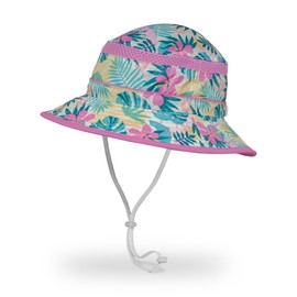 Sunday Afternoons Kids' Fun Bucket Hat, Pink Tropical, Medium