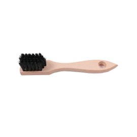 Wooden Natural 6" Shoe Welt Dauber Brush and Polish Applicator - Shoe Shine Brush with Black Bristle for Efficient Shoe Polish Application by Konex