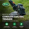 Scotts LST02012S 20-Volt 12-Inch Cordless String Trimmer, 2.0Ah Battery and