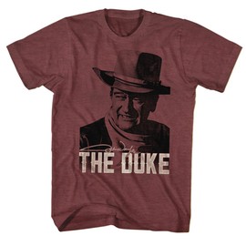 John Wayne The Duke T-Shirt, Maroon, XL
