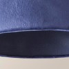 MiniSun | Medium Modern Navy Blue Velvet Drum Light Shade