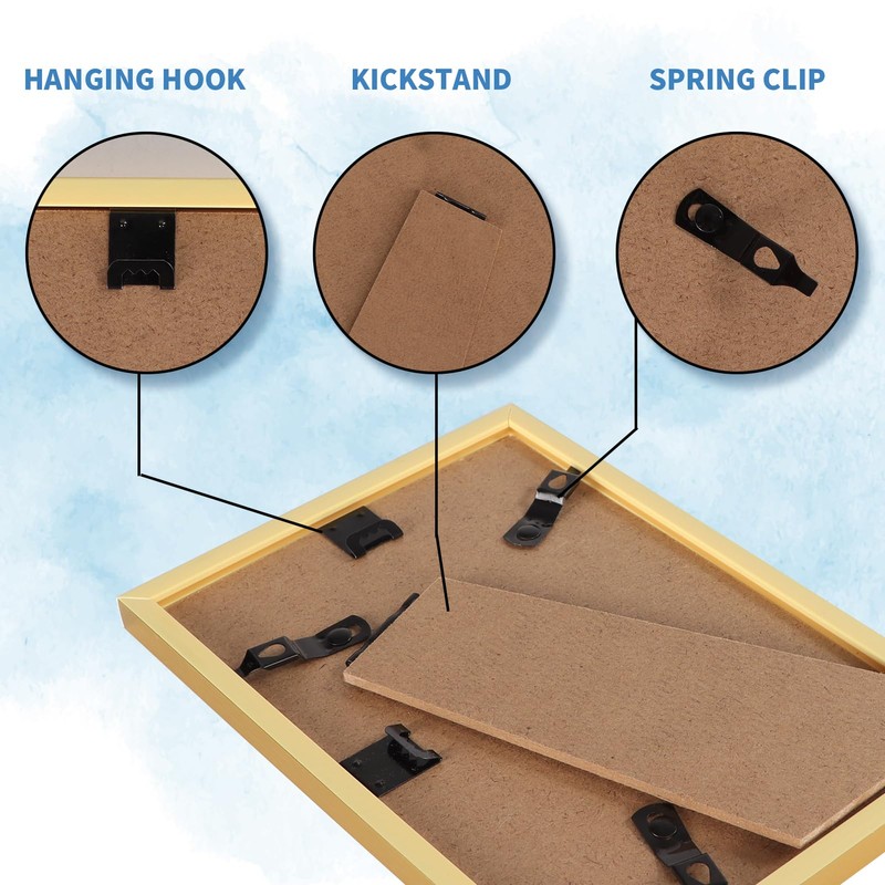 WIFTREY 5x7 Gold Picture Frame Bulk, Multi 5 x 7