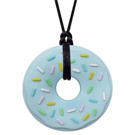 Munchables Munchables Donut Chewy Necklace - Sensory Chew Necklace for Boys and Girls (Blue)