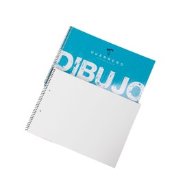 Unipapel Blocks 37002299 Warrior Drawing Pad, 120 g, Micro-Perforated, 2 Holes, FSC Certified, Paper, Bone, Extended Folio