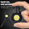 COB Small Flashlights 3 Light Modes Rechargeable Multifunctional Black Portable