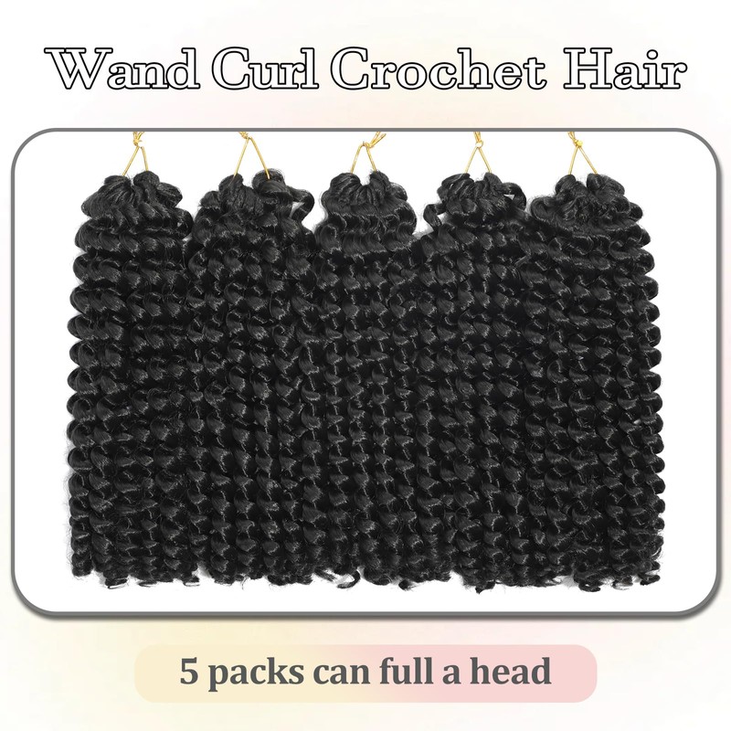 DXdixiu Jamaican Bounce Crochet Hair 8 Inch 16 Roots 5