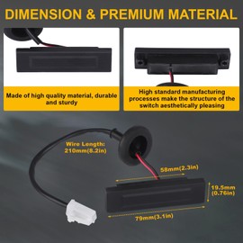 81260-2V000 Hatch Release Button Trunk Latch Compatible with Hyundai Veloster 2012-2017 Rear Trunk Release Switch Button Without Camera Replace 812602V000