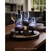 Homemory Flickering Flameless Candles with Remote, Embedded String Lights in