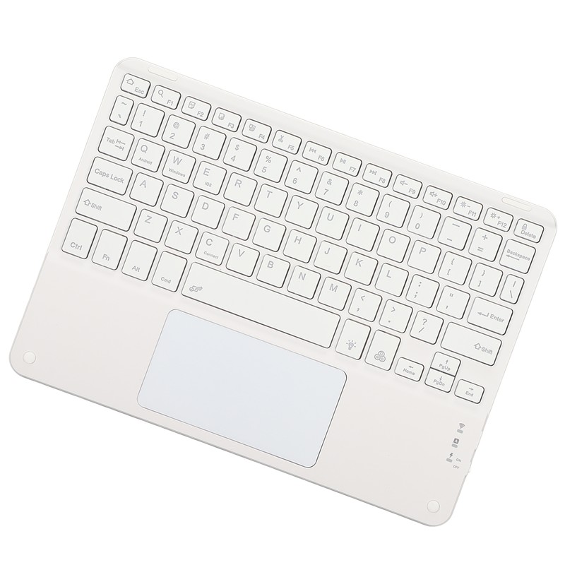 Wireless Keyboard with Touchpad Quadrate Keycap Ultra Thin 10inch Wireless