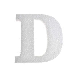 Homeford Craft EPS Foam Letter Cut Out "D", 4-3/4-Inch, 12-Count