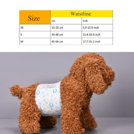 Male Dog Nappies Male Wrap Dog Nappies Puppy Belly Wrap Nappy Nappy Health Physiological Pants (S)