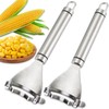 Corn Peeler, 2 Pack Corn Stripper Premium Stainless Steel Corn