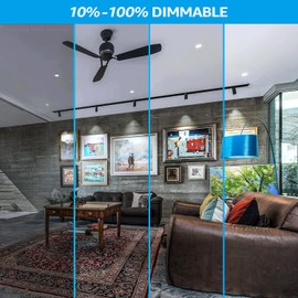 TORCHSTAR GU10 LED Bulb Dimmable, UL Listed, 50W Halogen Equivalent, 500LM, 5000K Daylight, 40° Beam Angle Spot Light Bulb for Recessed Lighting Track Lighting, Pack of 6