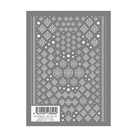 tumekira (tsumekira) Nail Stickers for Ageha Damask Black Nn – Age – 102  whites