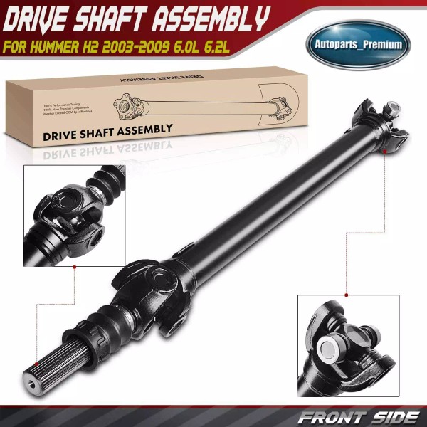 Unbranded Front Driveshaft Prop Shaft Assembly for Hummer H2 2003-2009