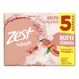 Zest Jabón Barra Toronja Albahaca 5x90