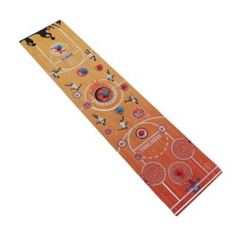 Solid Steel Ball Table Curling Game for Family Fun with Nonwoven Cloth, Indoor Outdoor Play for Children and Adults, Interactive Puzzle Game with Smooth (Basketball)