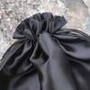 2 Pcs Soft Silk Wig Bags Large Satin Hair Packaging