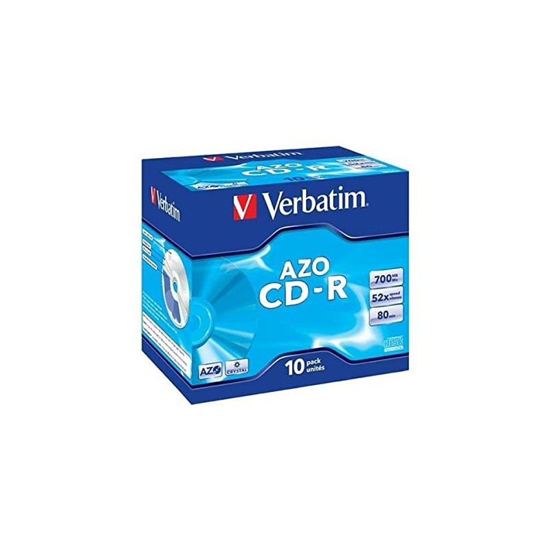 Verbatim 52x CD-R Super Azo 700MB 10 Pack Jewel Case