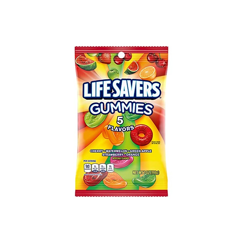 Life Savers Gomitas 5 sabores, 198g