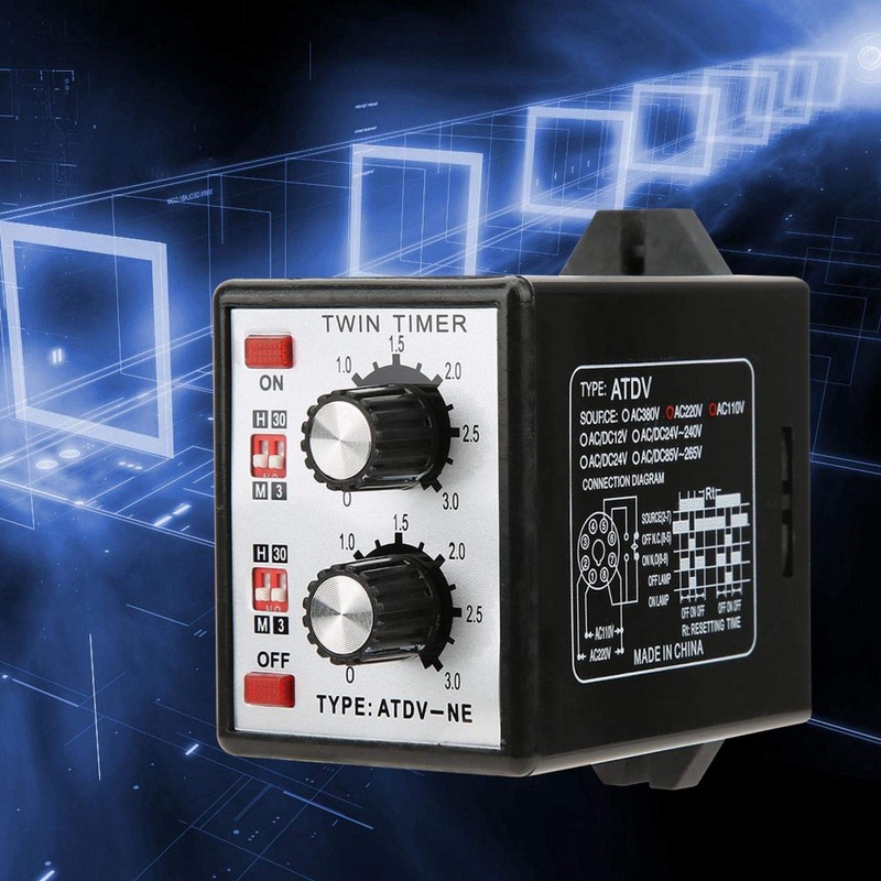 Oumefar Multi-Section Short Period Repeat Cycle Timer Intermittent Timer Twin