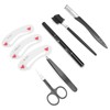 8pcs / set Eyebrow Razor Eyebrow Trimmer Shaver Comb Clip