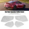 Car Door Speaker Cover Stainless Steel Speaker Grille Trim Replacement