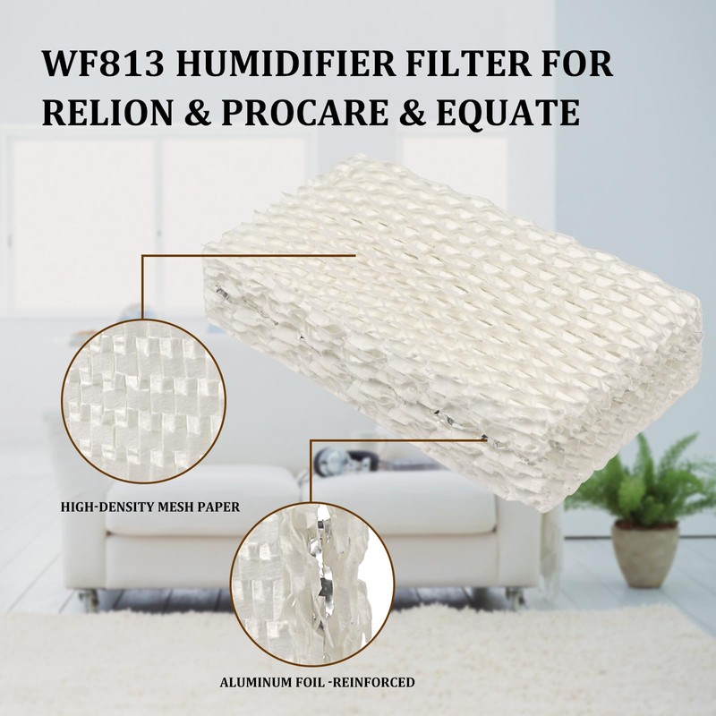 8 Pack Wf813 Eqwf813 Humidifier Filters Compatible with Equate Eqwf813