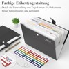Expanding File A4, Document Folder with 12 Pockets, Document Folder