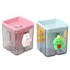 2pcs Creative Cute Cartoon Double Hole Pencil Sharpener, Student Hand