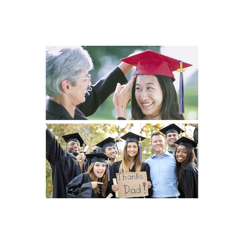 2025 Tassel Graduation White and Blue Graduation Tassel 2025 with