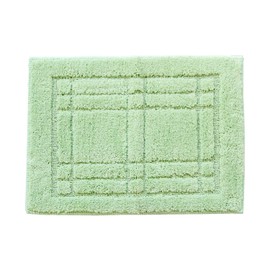 OKA Crum Bath Mat, Approx. 14.2 x 19.7 inches (36 x 50 cm), Green (Foot Wipe Mat, Washable, Anti-Slip)
