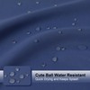 OVZME Zora 84 Inch Shower Curtain Set with 12 Plastic