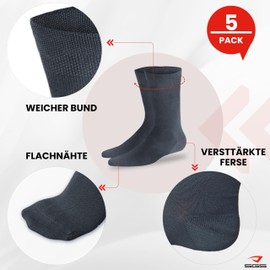 5-10 Pairs of Bamboo Men's Socks Normal Length Women’s - 47-50