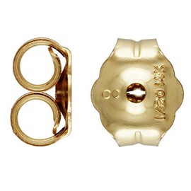 Paialco 1/20 14K Gold Filled Earring Backs, White Gold/Rose Gold/Yellow Gold