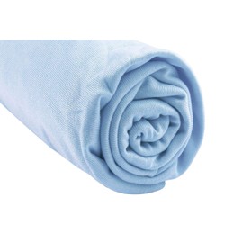 Fitted Sheet 140 x 190 cm / 140 x 200 cm Double Bed 140 x 190 cm Bamboo Hypoallergenic Sky Blue Stretchy & Breathable Healthy Sleep Easy Dort Brand Oeko-Tex Quality Made