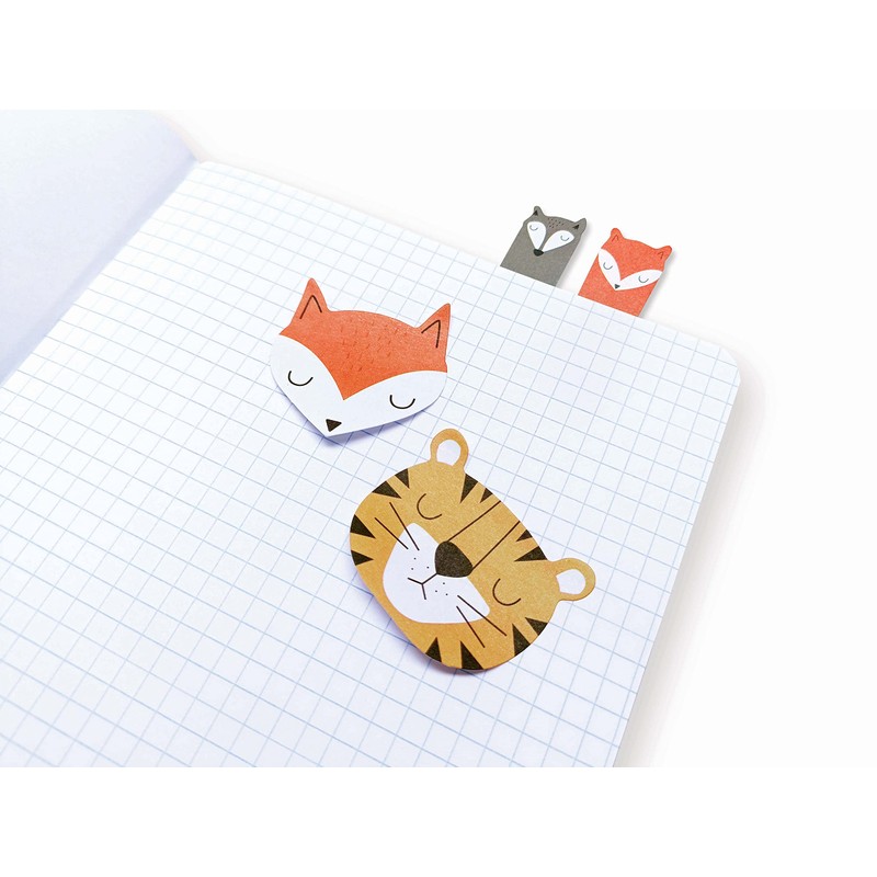 Sticky Notes with Animals - Sticky Tab Bookmarks - 75