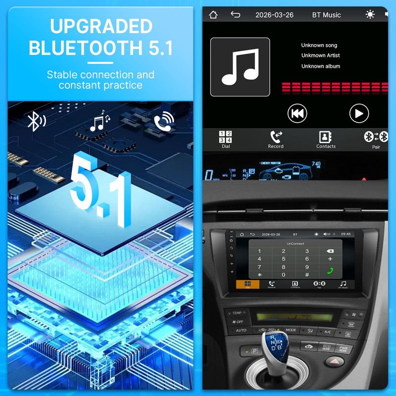 Linux Car Stereo for Toyota Prius 2010 2011 2012 2013