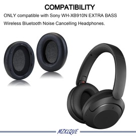 WH-XB910N Ear Pads - Replacement Earpads for Sony WH-XB910N Headphones(Black)