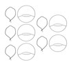 5pcs Hanging Planter Holder Rust Proof Decorative Metal Hanging Flower