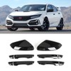 Side Mirror Cover Cap + Door Handle Covers Kit Compatible